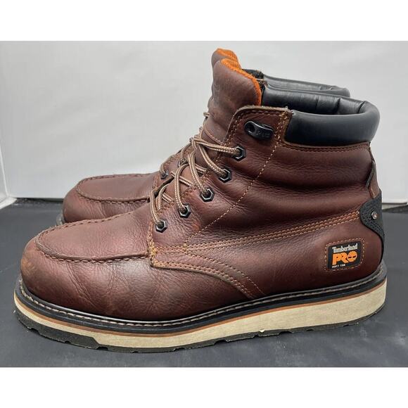Timberland PRO Gridworks Waterproof Worksite Boots Mens 12 Wide Fast Ship main image 13